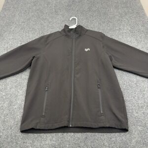 Lyft Jacket Mens M Black Softshell 1K Driver Club Full Zip Mock Neck Gorpcore